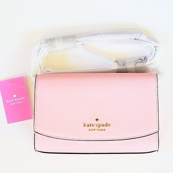 NWT Kate Spade Staci Saffiano Flap Shoulder Crossbody Bag - Picture 8 of 11